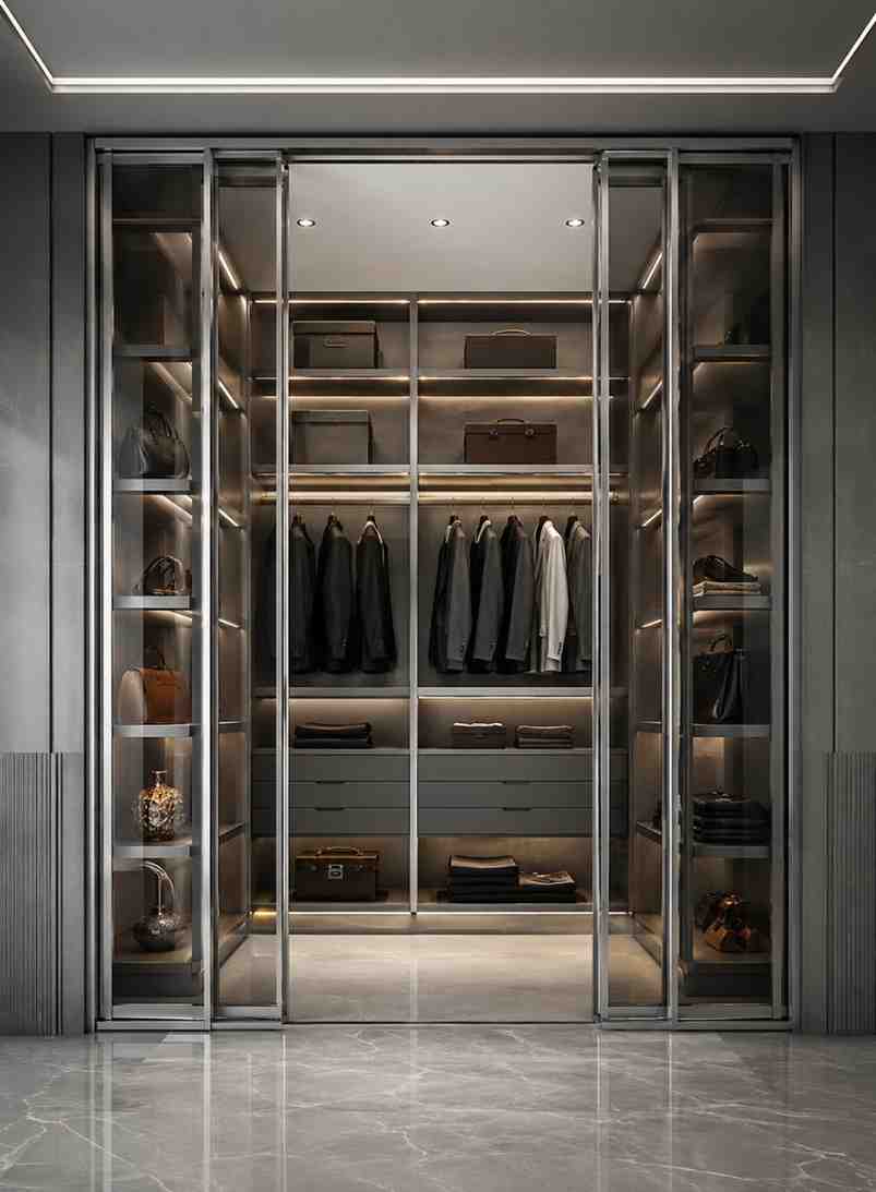 Hans Hardware Aluminium Decorative Walk In Unit