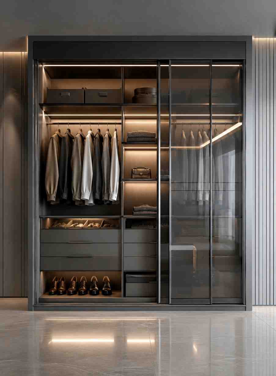 Hans Hardware Sliding Wardrobe System
