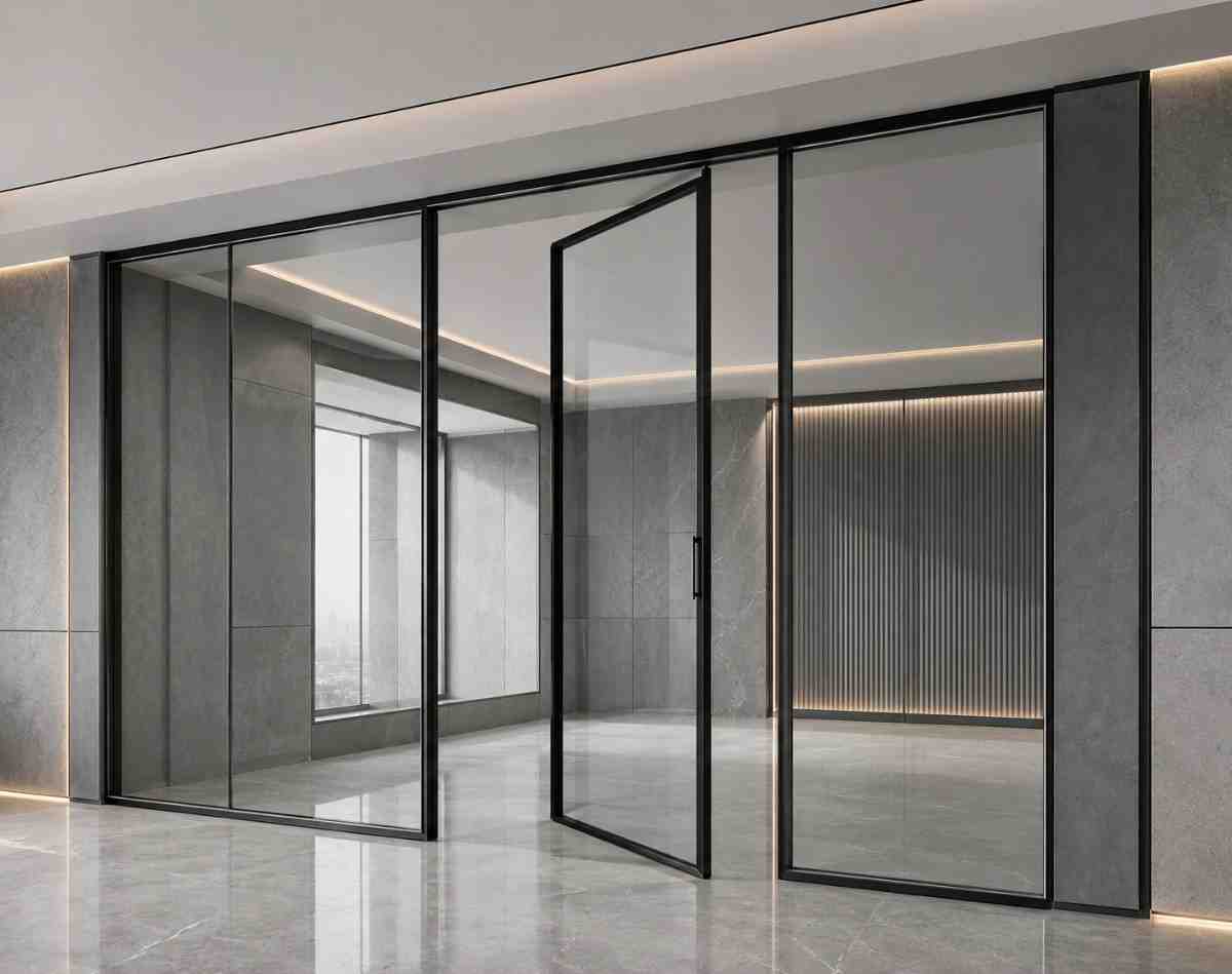 Hans Hardware Glass Partition Doors
